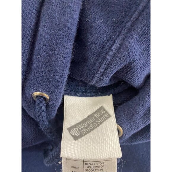 Vintage 90's Warner Brothers Studio Store Looney Tunes Blue Hoodie - XL - Picture 8 of 11